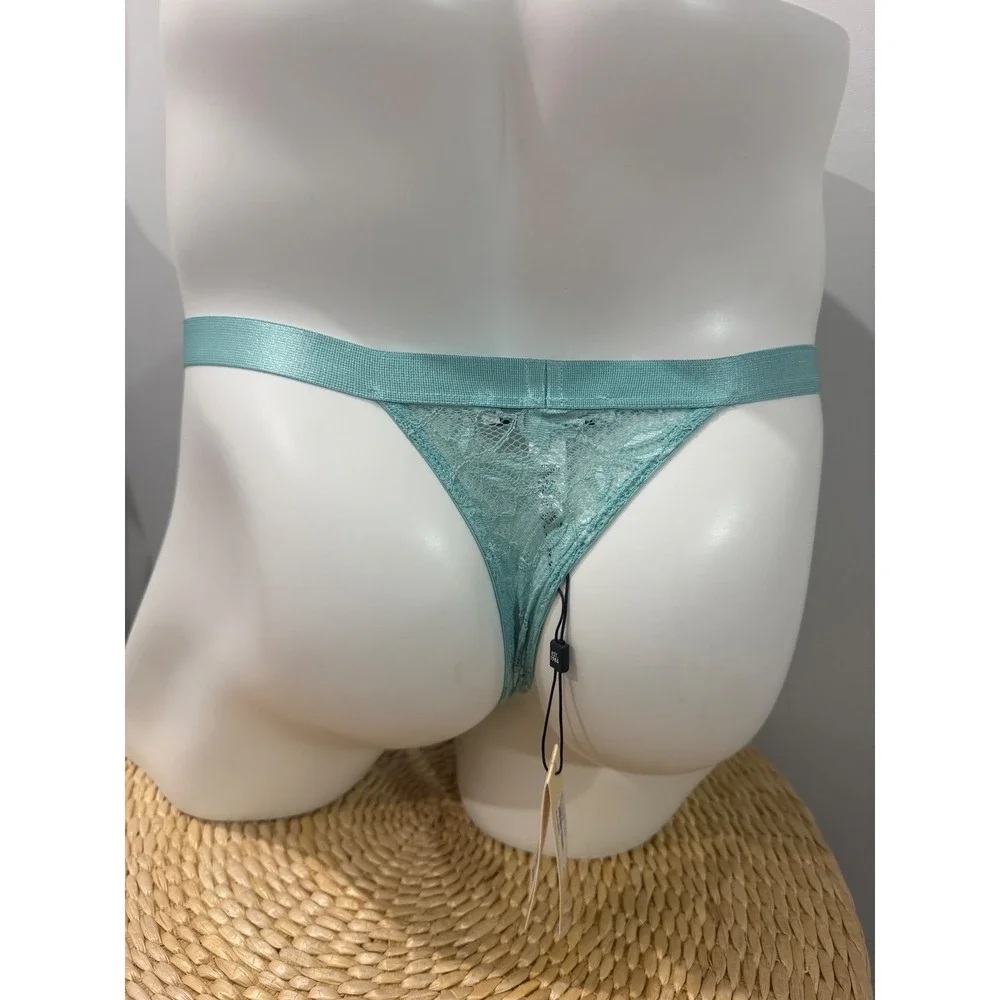 Cosabella‎ Never Say Never Italian Thong Blu Capri Lace Underwear S NWT